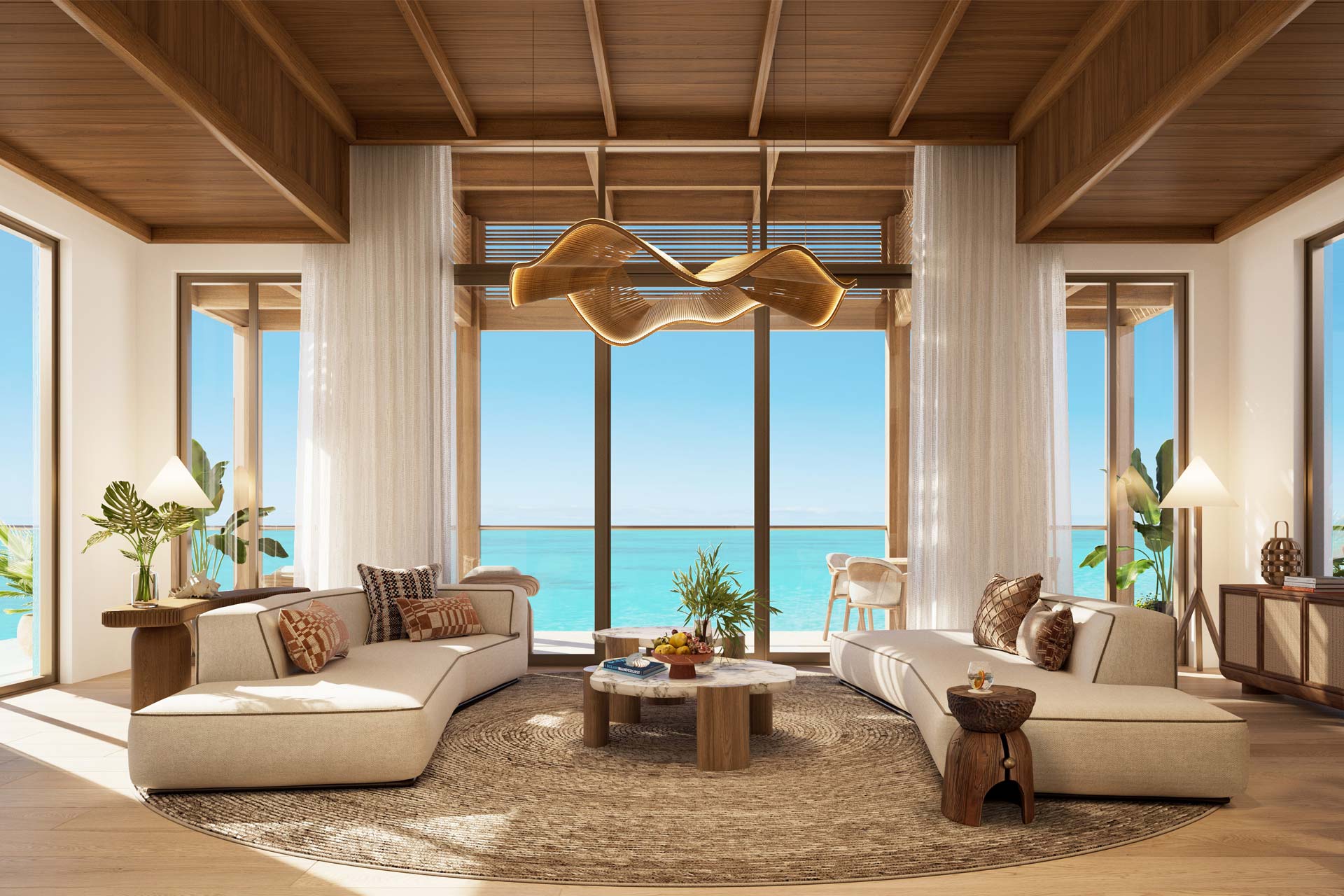 Anantara Turks and Caicos penthouse living room