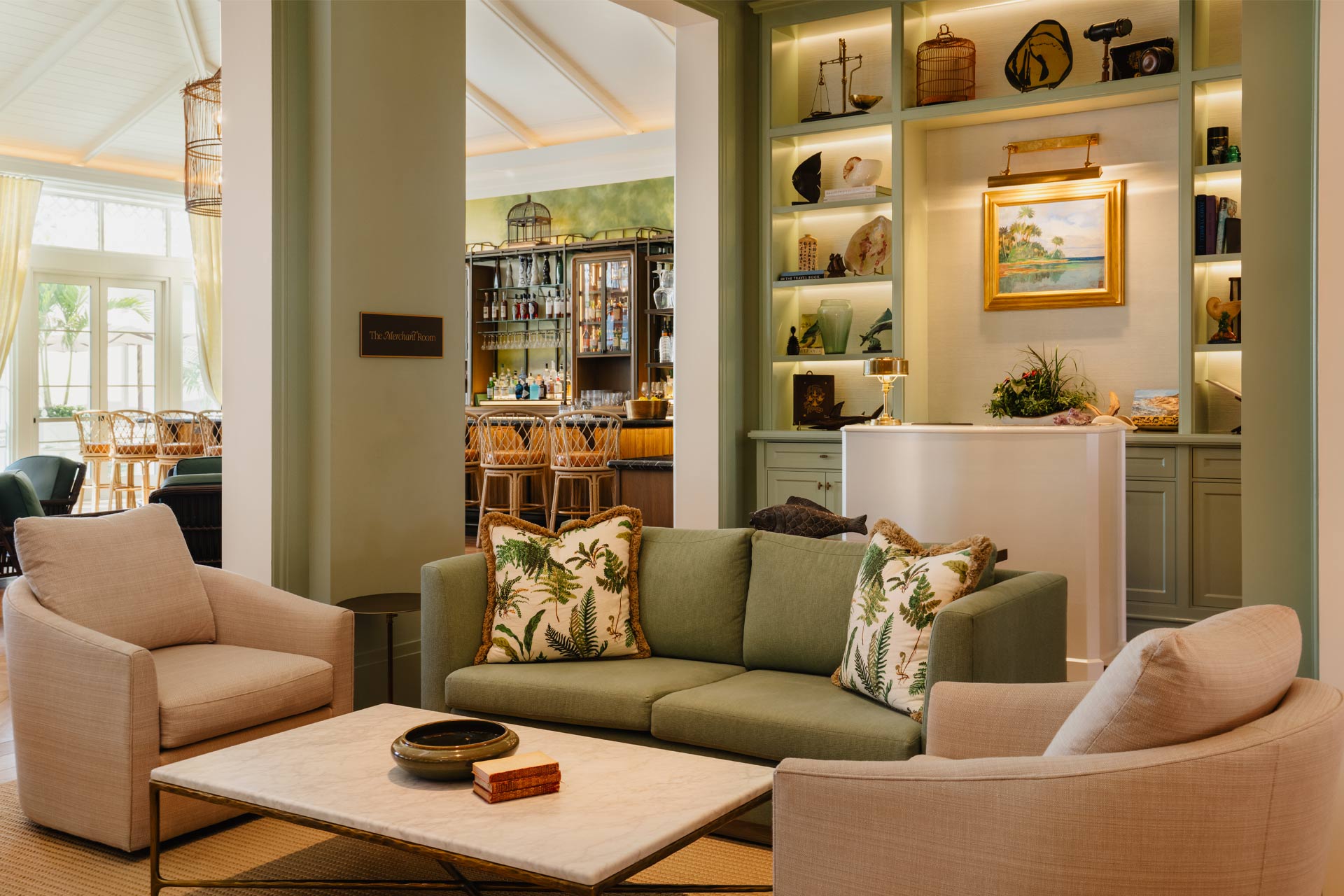 The Naples Beach Club bar lounge