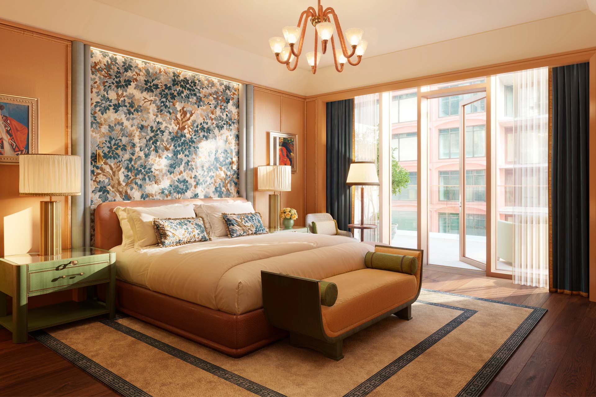 The Knox, Auberge Collection suite bedroom